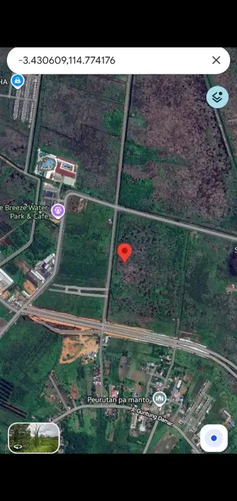 Dijual tanah dekat bandara Syamsudin Noor