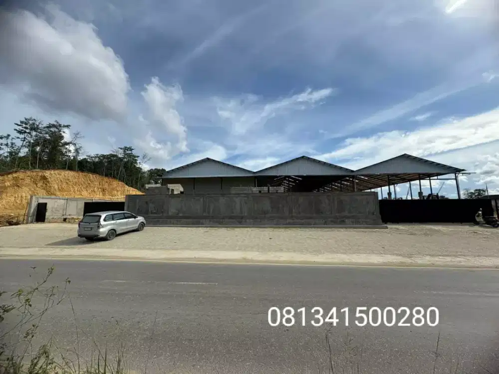 Gudang baru strategis di sewakan di kota Kendari