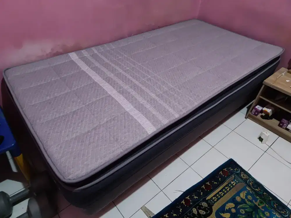 Kasur Springbed Domi Plush Hybrid dan Divan Tempat Tidur