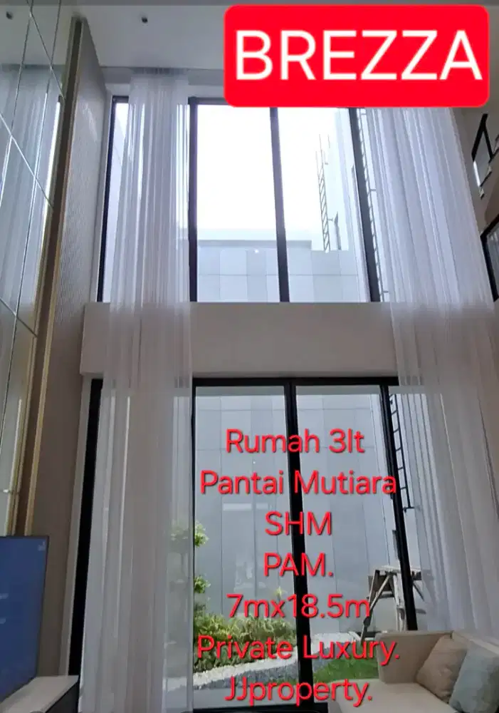Brezza rumah pantai mutiara 3lt,unit ready hanya sisa 7unit ,bisa SHM