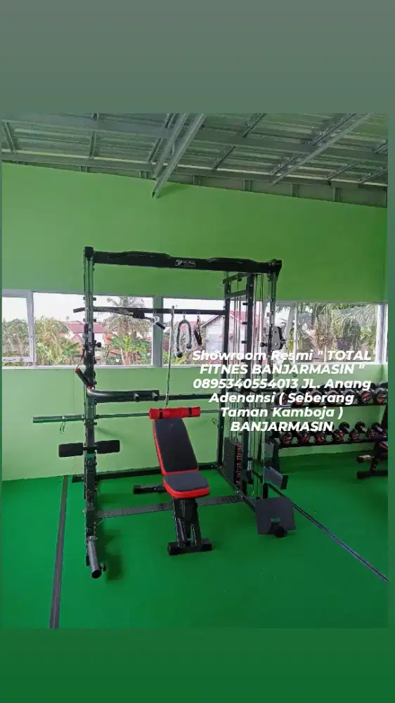 POWER RACK / SMITH MACHINE MULTI FUNGSI