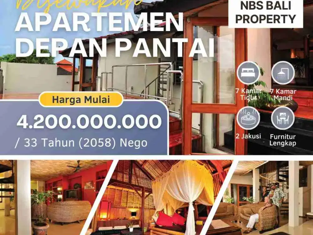 DISEWAKAN APARTMEN VILLA DEPAN PANTAI TANJUNG BENOA
