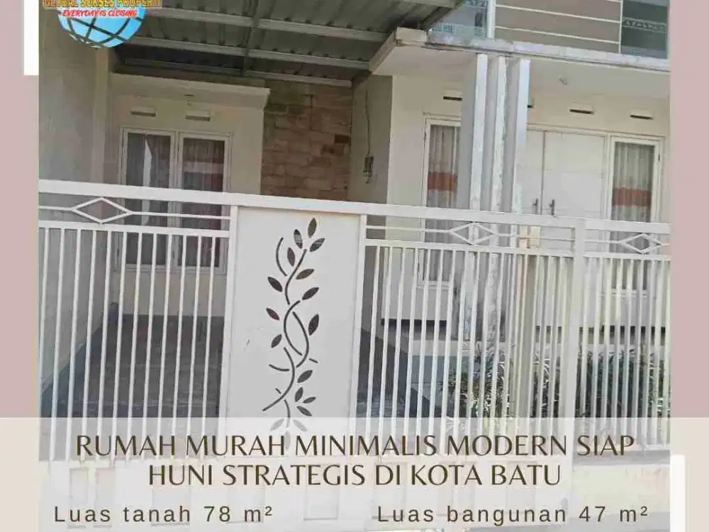 rumah modern siap huni di perumahan edelweiss Beji Batu