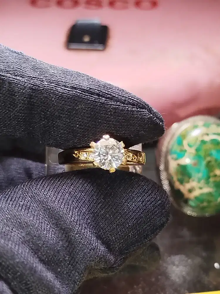 CINCIN MOISSANITE LADIES RING SERTIFIKAT GRA