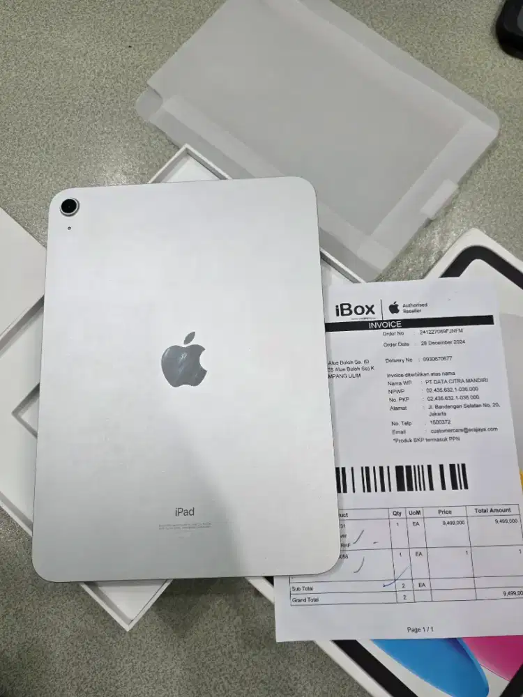 iPad Gen 10 iBox 256Gb Fullset Original