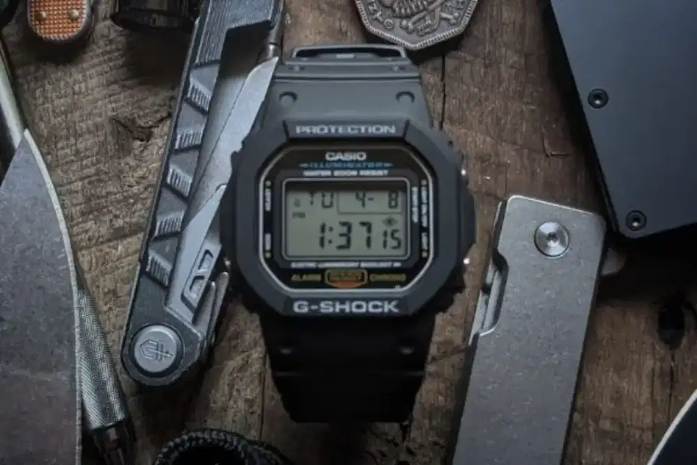 JAM TANGAN CASIO G-SHOCK DW-5600E-1V ORIGINAL GARANSI RESMI