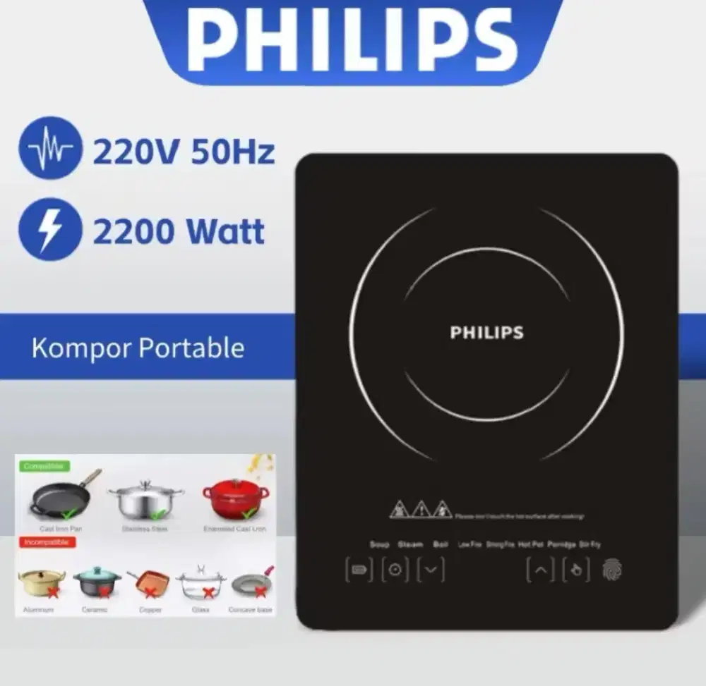 PHILIPS KOMPOR LISTRIK/INDUKSI