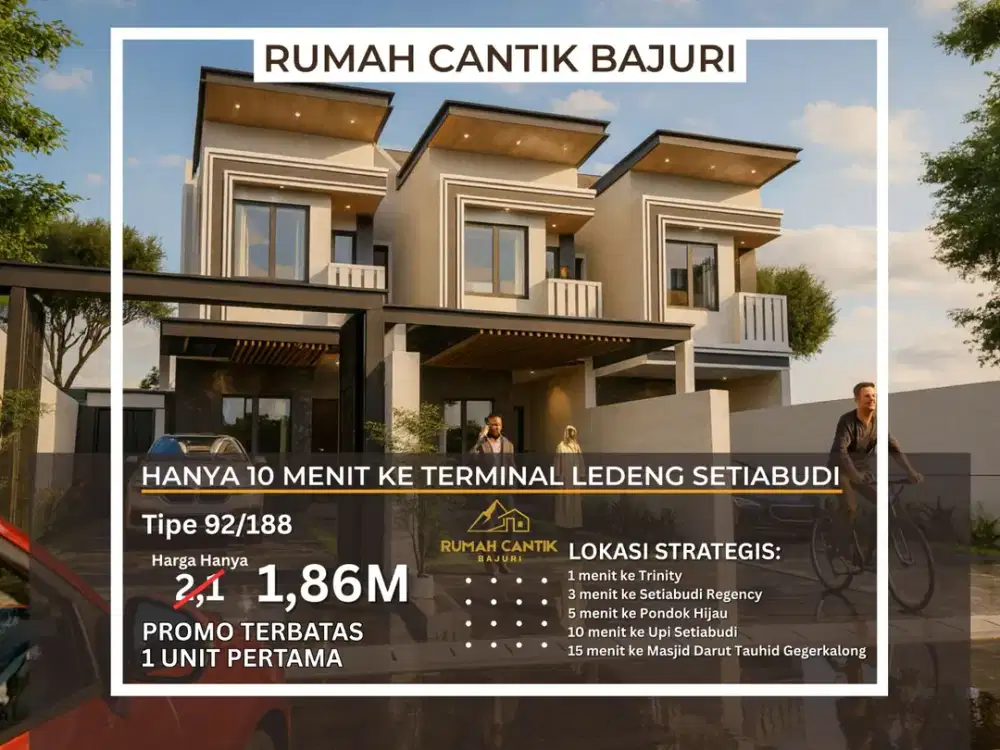 KAPAN LAGI PUNYA RUMAH BARU DI TEMPAT YANG SEJUK DAN SEGAR DEKAT SETIABUDI LEMBANG MAINROAD SERSAN BAJURI BANDUNG UTARA