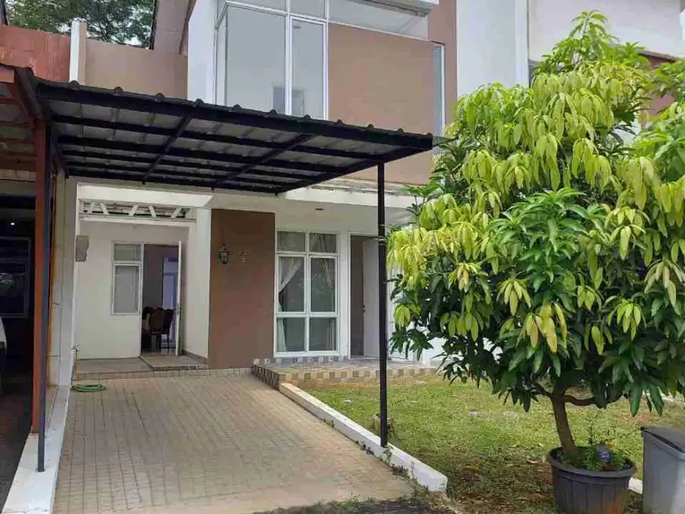 dijual murah rumah icon cosmo bsd city posisi depan taman