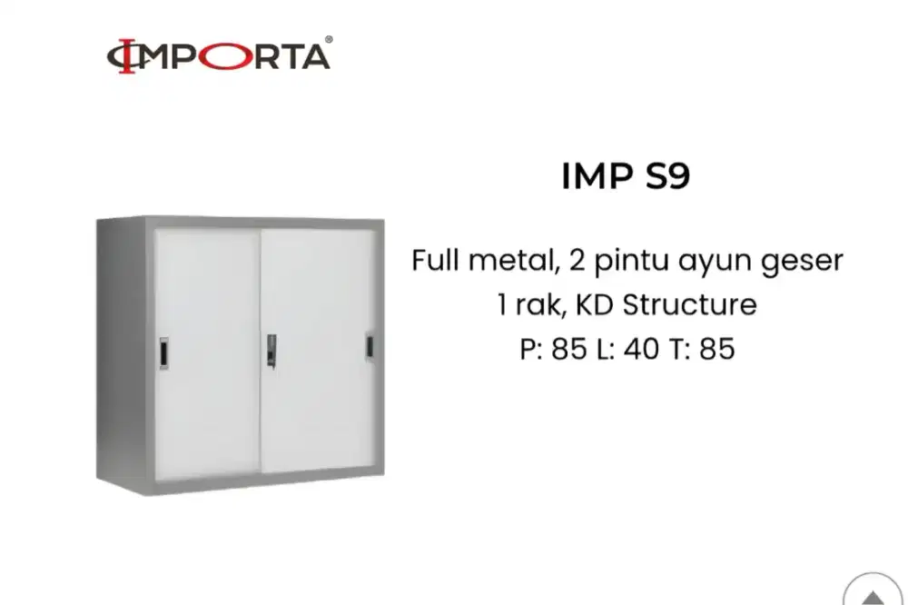 Lemari Arsip / Locker Besi Pintu Sliding Importa Hc S9
