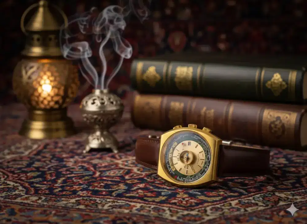 Jam tangan Original Dalil world time 1980an