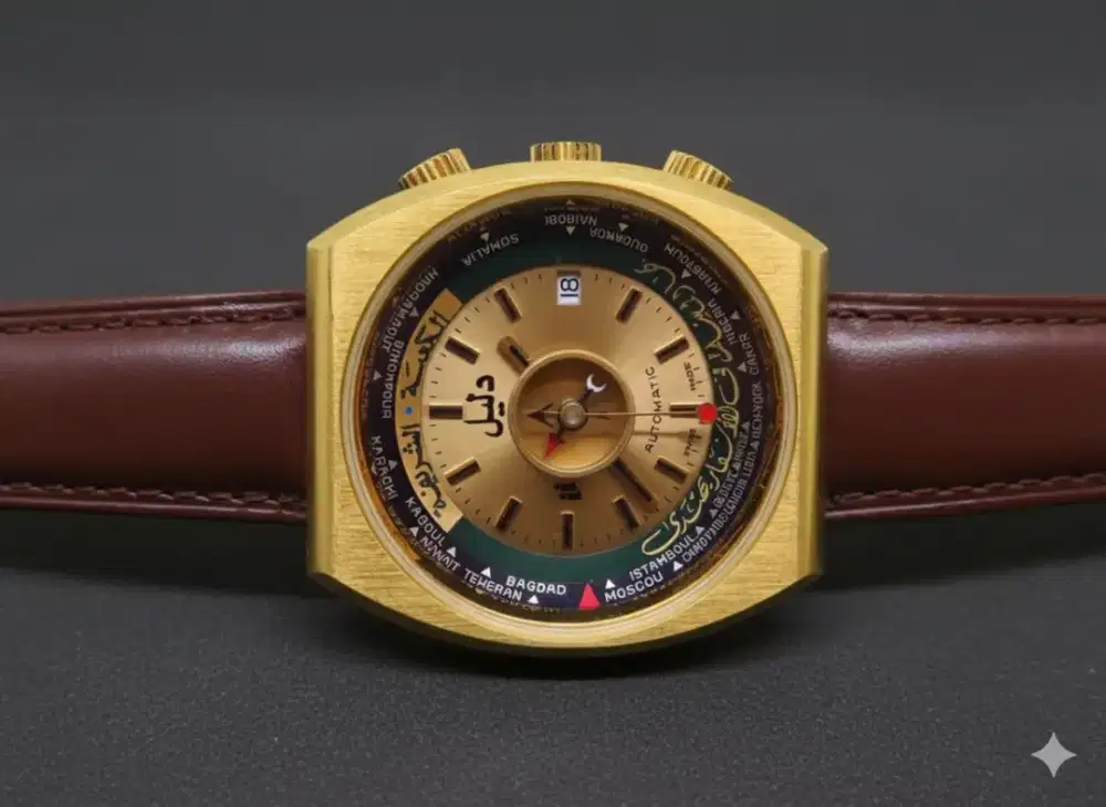 Jam tangan Original Dalil world time 1980an