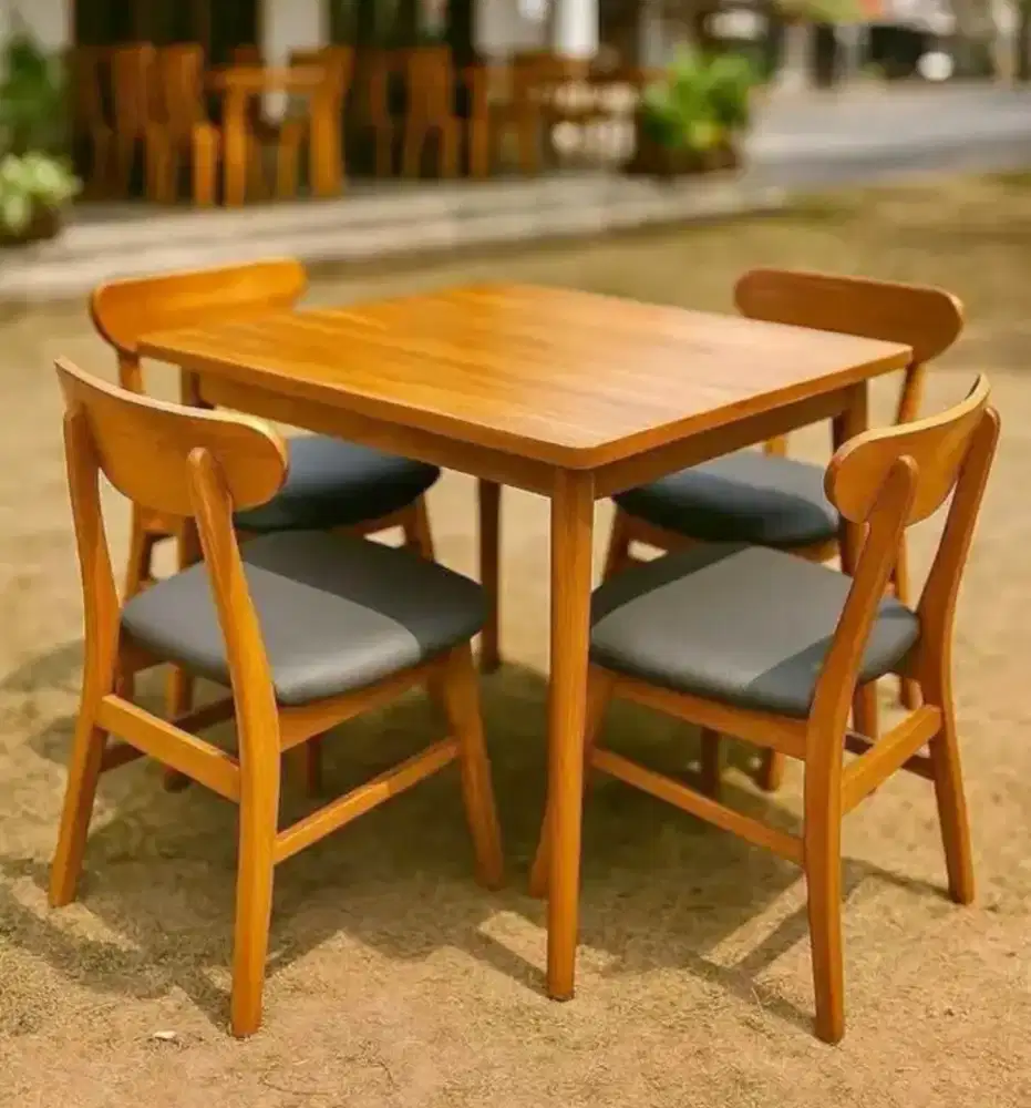 Meja makan kursi ropan jati