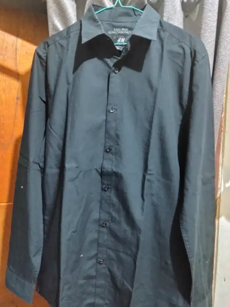 Jual kemeja lengan panjang merk H&M