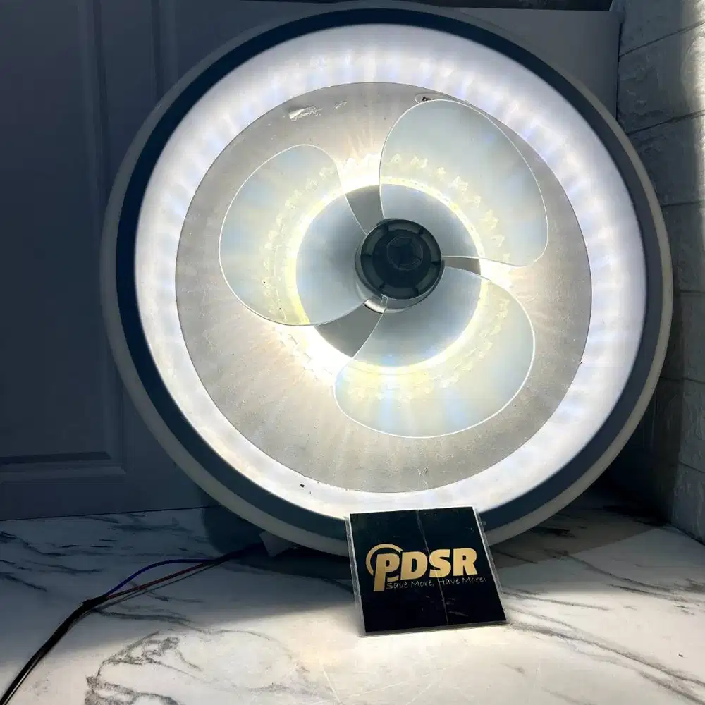 TAFFLED LAMPU PLAFON LED KIPAS ANGIN 75W 50CM DIMMABLE 3in1 MINUS