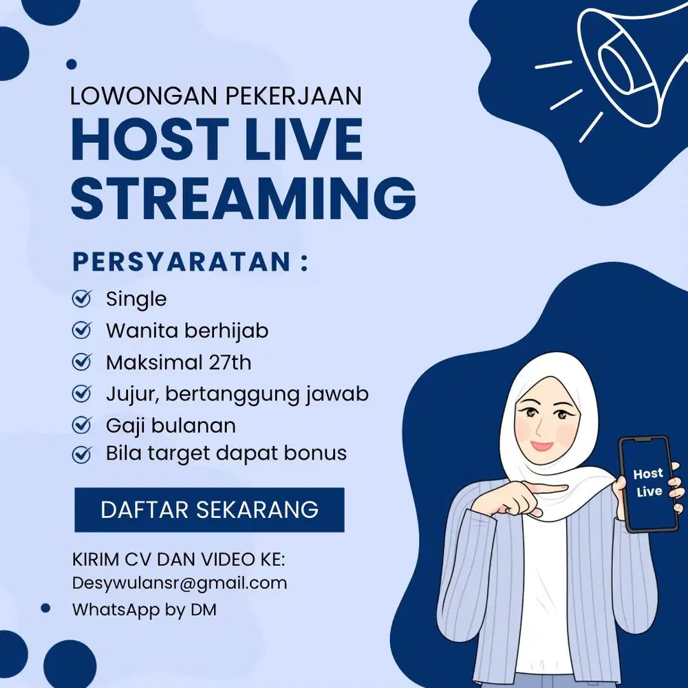 DICARI HOST LIVE STREAMING