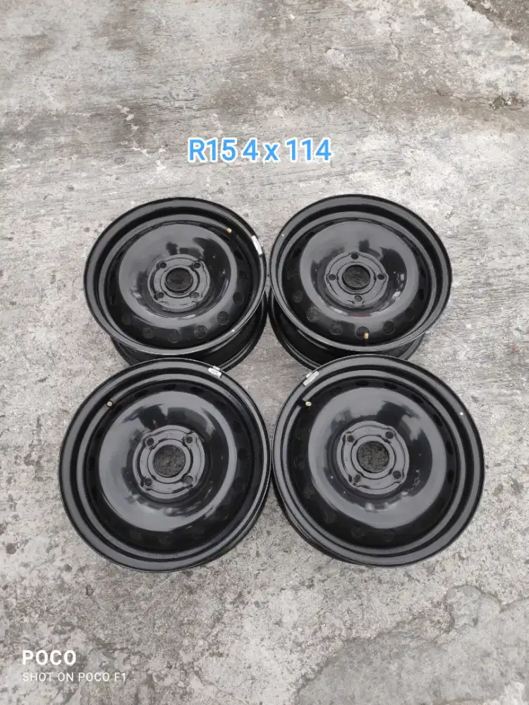 Oem kaleng WULING R15 pcd 4 x 114 lebar 6 offset -/+ 45