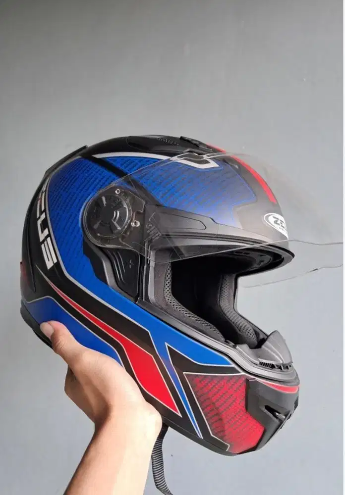 JUAL HELM Zeus 813 Motif AN12 Double Visor Helm Full Face - XL