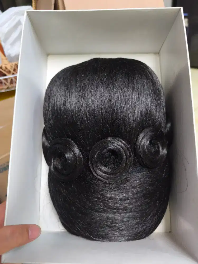 Sanggul rambut palsu usaha salon