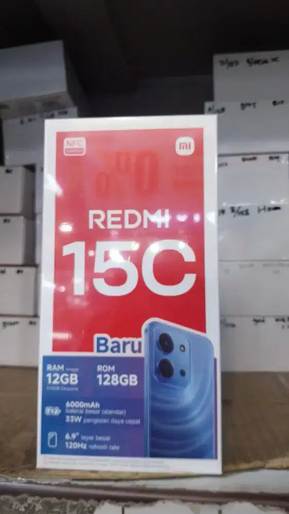 Handphone Redmi 15c ram 6+6/128