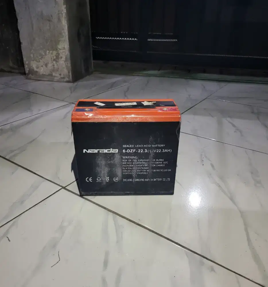 BATRAI SPEDA LISTRIK MERK NARADA 12V 22AH