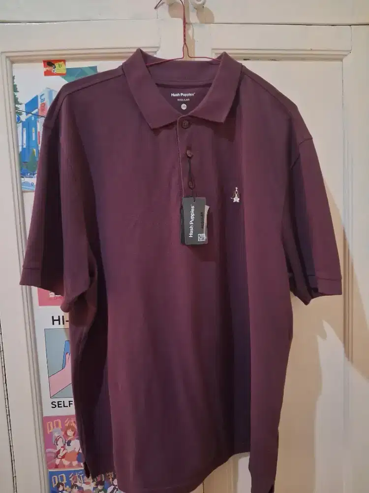 Hush Puppies Kaos Polo Pria Tangelo Purple