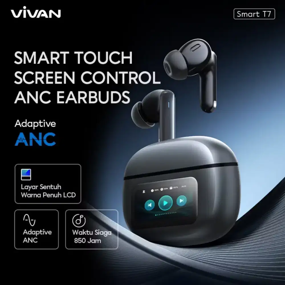HEADSET BLUETOOTH TWS VIVAN T7 | GARANSI 1TH | @CAVALLOACC