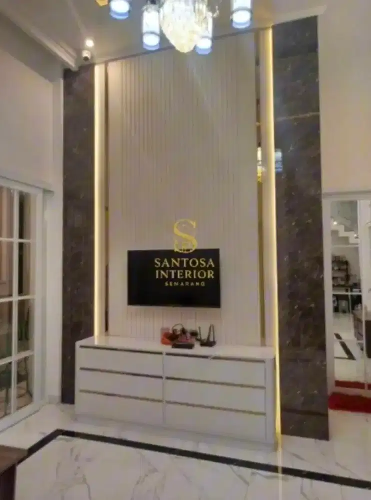 Backdrop tv wpc panel