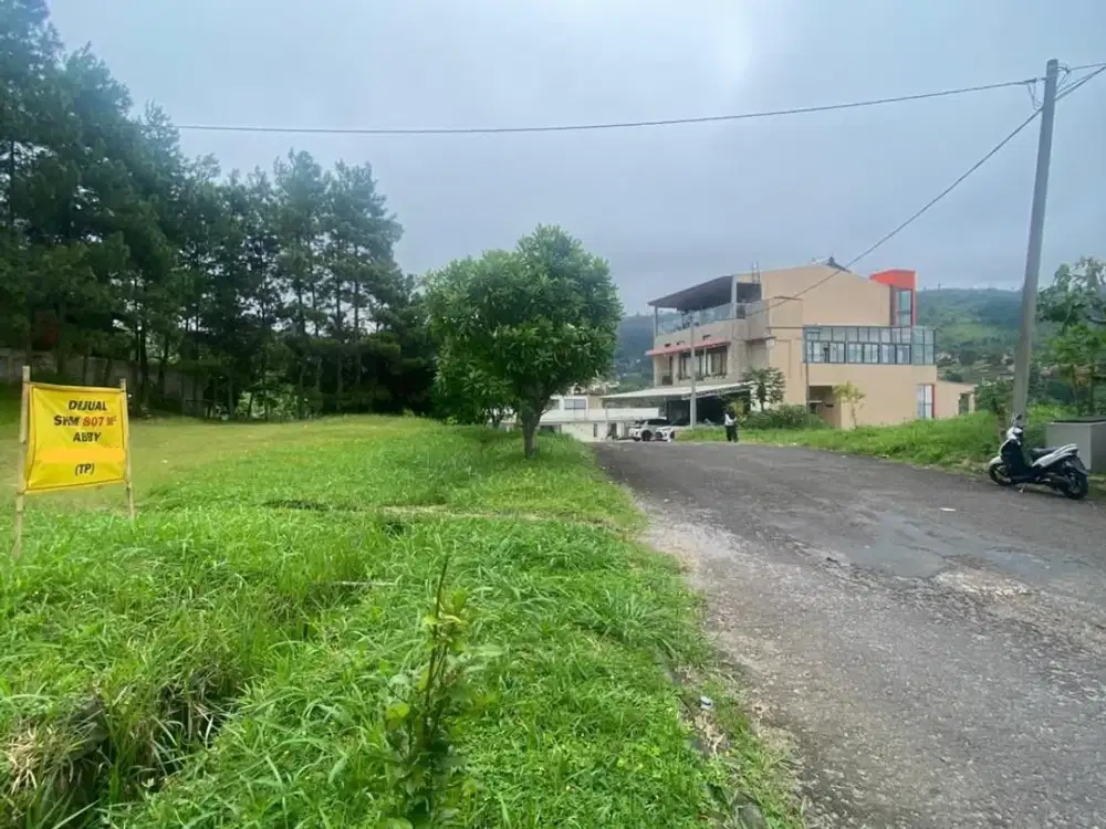 Tanah matang siap bangun lokasi best kontur datar di resor dago Bandung