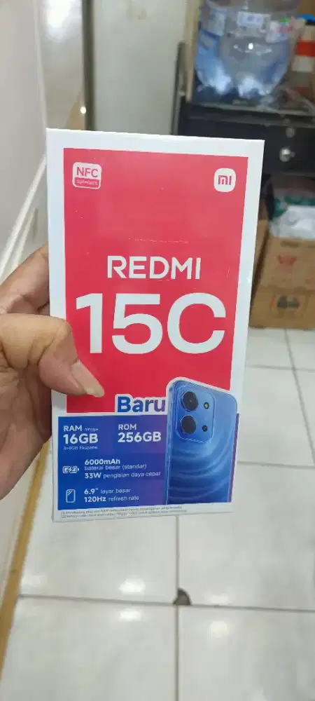 Handphone redmi 15c ram 8+8/256