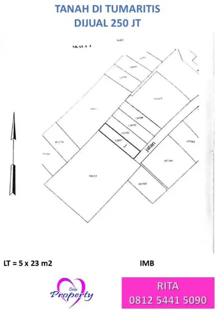 Tanah Dijual di Tumaritis