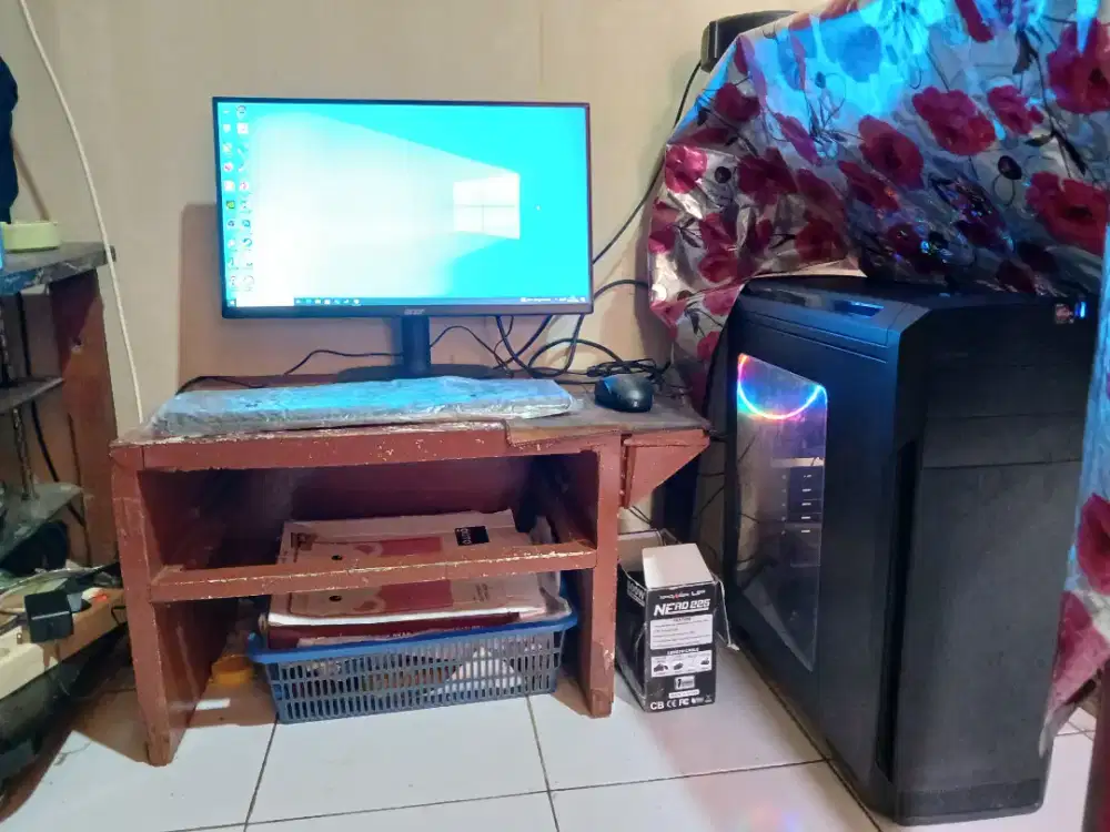 1set Pc Amd Ryzen 5 1400 ram 8gb nvme 256gb hdd 500gb vga 5gb ddr5