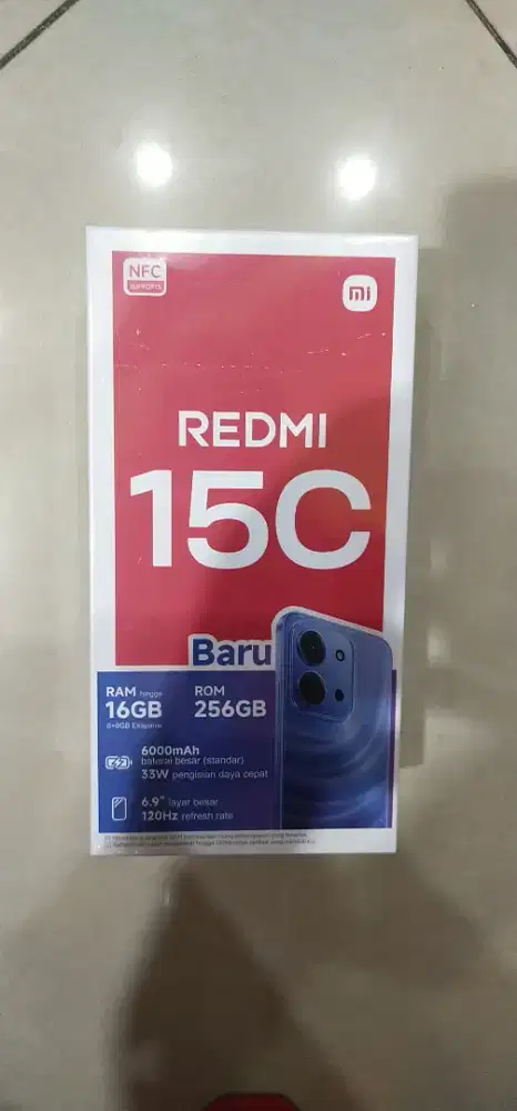 Redmi 15C ram 8/256 Baru Garansi Resmi