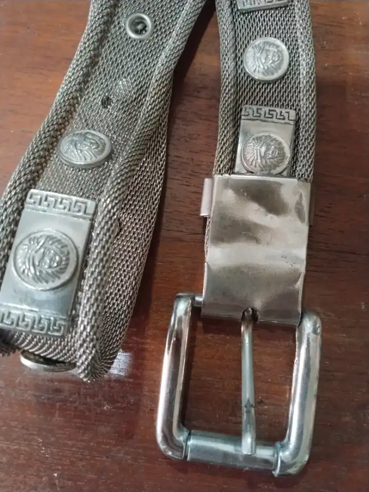 Rare Belt (ikat pinggang) Versace Silver Metal Vintage