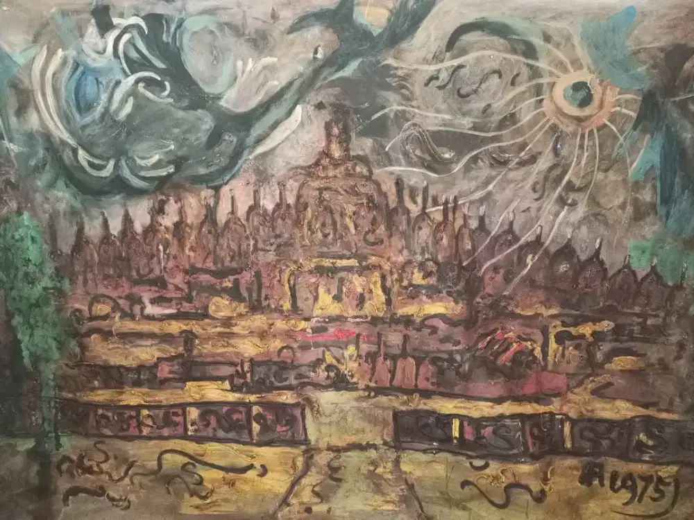 Lukisan Besar Dekorasi Repro. Borobudur