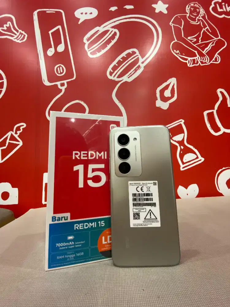 Redmi 15 Terbaru baterai 7000mAh ram 8/256