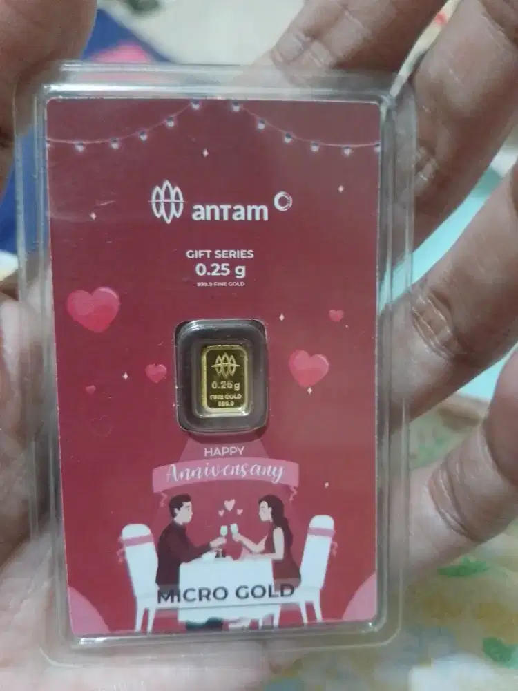 Lm Antam edisi anniversary 0, 25gram original freeongkir