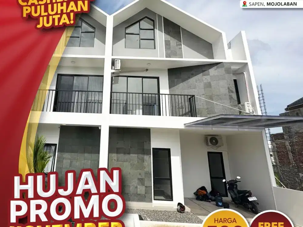 Rumah Modern dan Stylish Dekat Universitas Sebelas Maret Solo