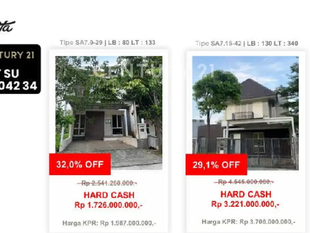 Di Jual Hunian Modern Di Harapan Indah Samata Turun Harga 29-32%