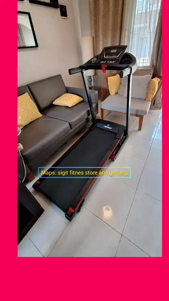 Treadmill MURAH legacy Mecca 1,5HP bertenaga dan hemat listrik