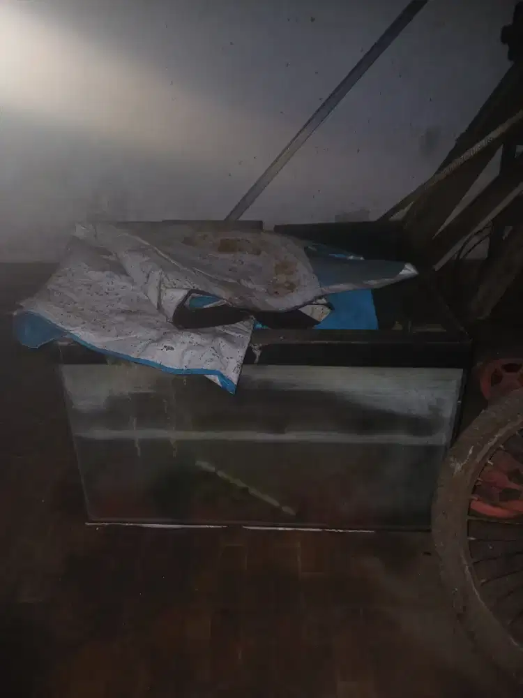 Punya akuarium 3 lengkap tinggal pakai masih ok semua no bocor