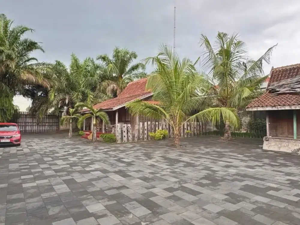 RUMAH LANGKA ETNIK JAVANESE STYLE LUAS SEMI FURNISHED SIAP PAKAI DI JOGJA UTARA AREA JALAN KALIURANG KM 10