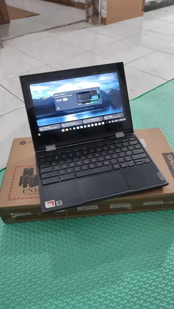 Laptop Lenovo Chromebook 300e flip touchscreen 360derajat New segel
