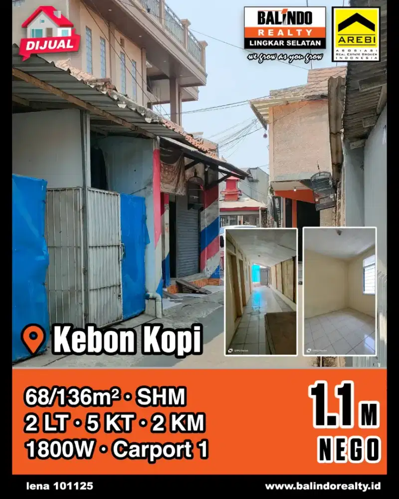 Dijual Murah di Kebon Kopi Cocok Buat Usaha