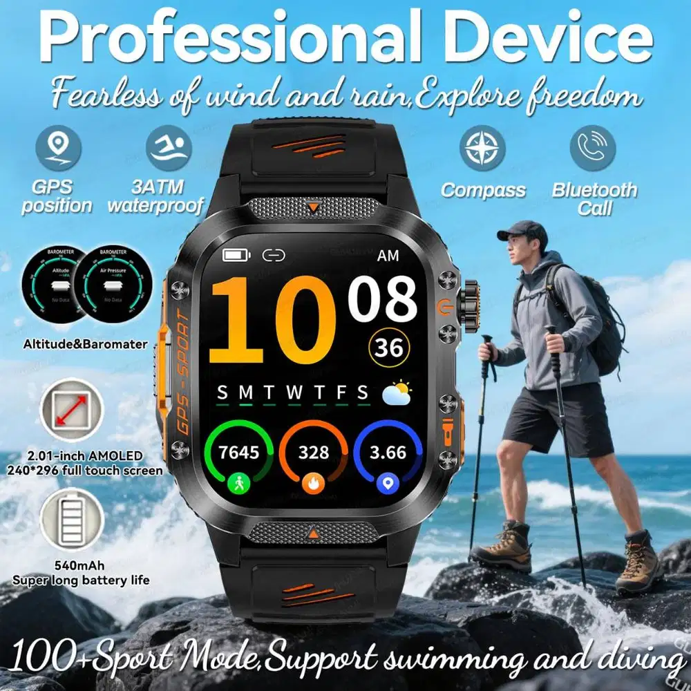 Smartwatch Guhuavmi T-Rex3 Fearless Built-in GPS Return On Track