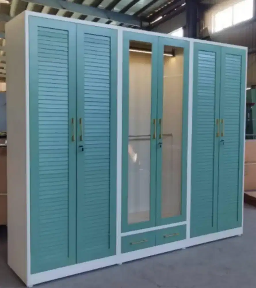 Lemari Pakaian Besi 6 Pintu WB-601CG