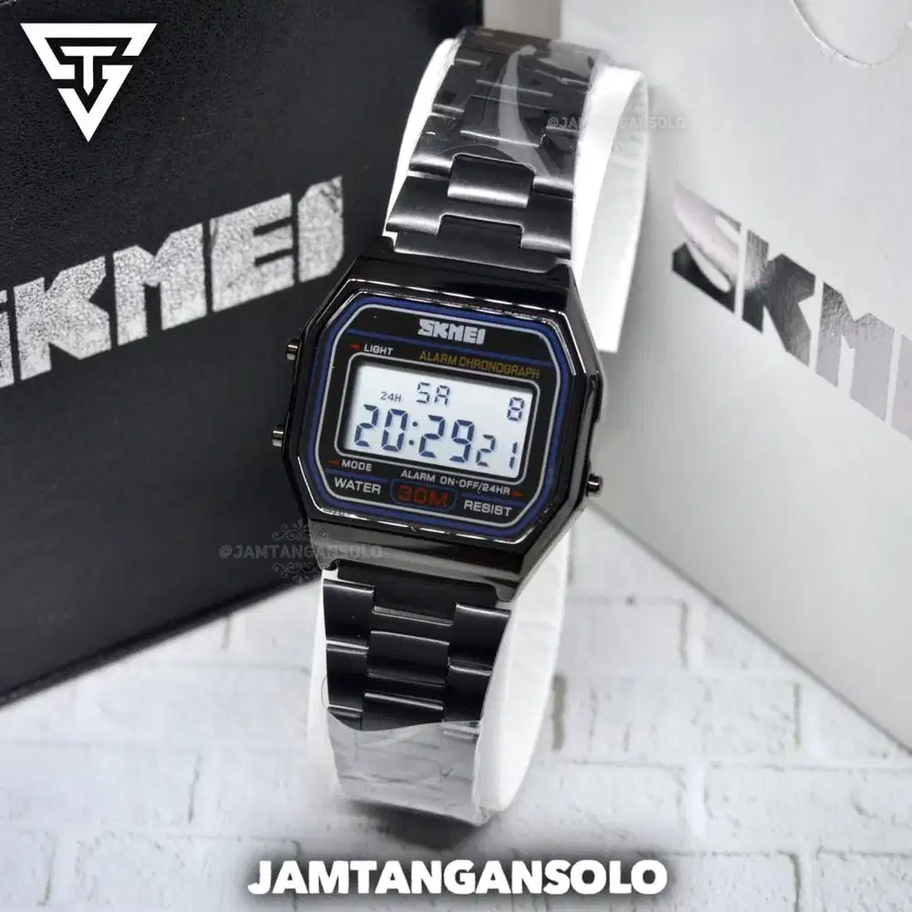 SKMEI 1239 ORIGINAL JAM TANGAN PRIA WANITA FREE BOX STAINLESS DIGITAL