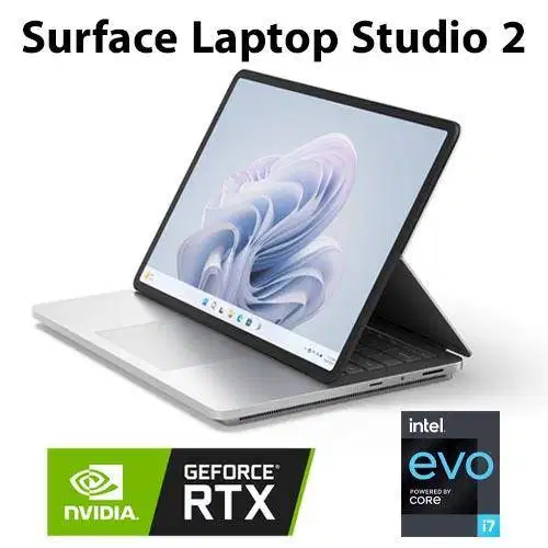 Surface Laptop Studio 2 i7 RAM 64GB Nvidia RTX 4060 8GB SSD 2TB / 8TB