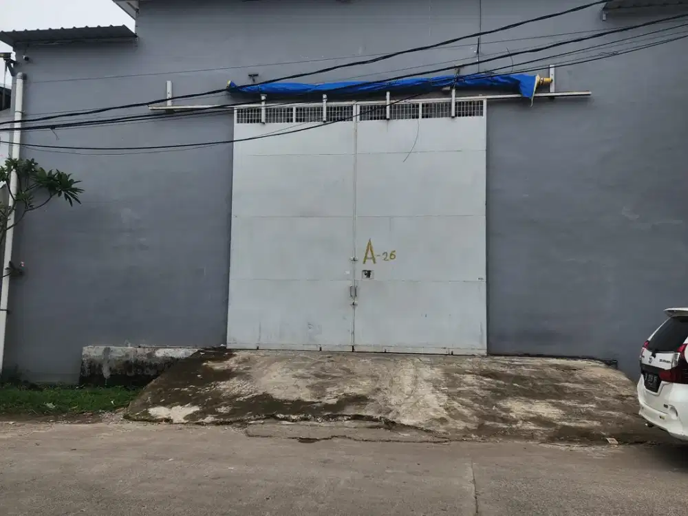 DISEWA GUDANG SIAP PAKAI PERGUDANGAN NUSA INDAH JURUMUDI TANGGERANG, LT. 550 m2, LB. 1.100 m2