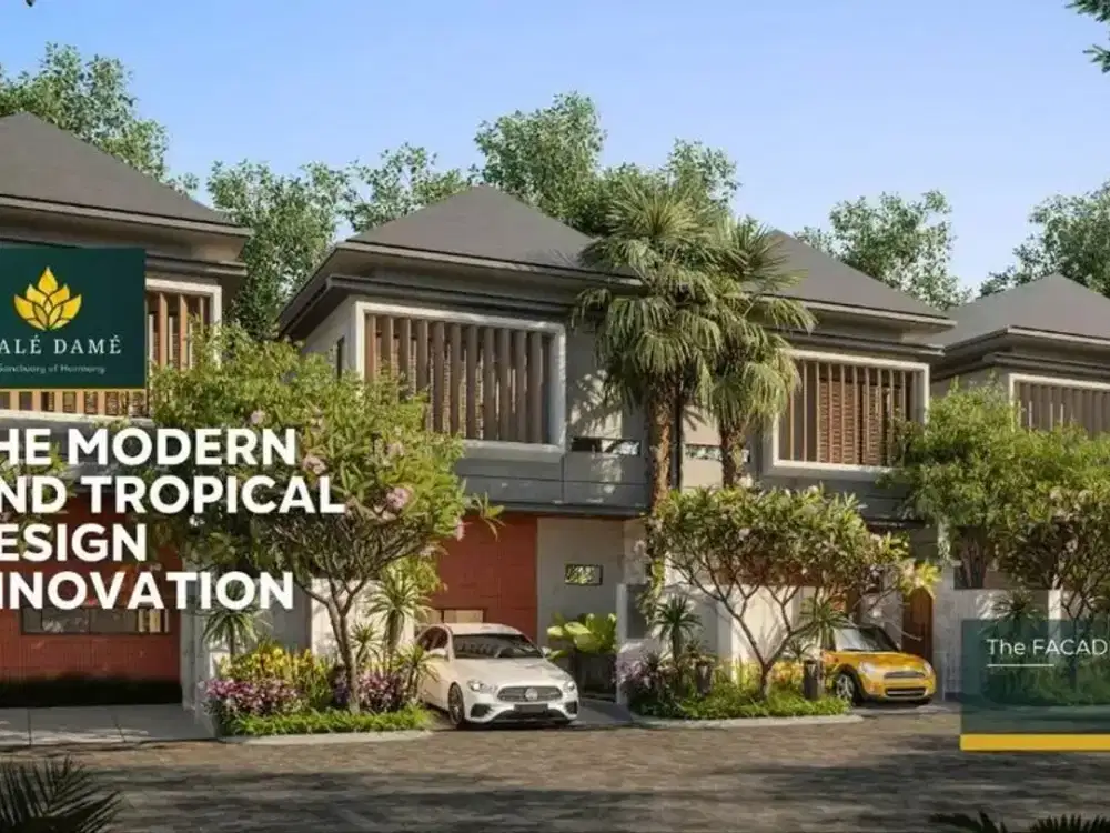 Dijual Indent Brand New Villa Modern One Gate Sistem di Sanur.